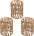 3-Pack Boho Rattan Lamp Shades,5.9" H x 4.7" D Woven Small Shade