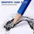 Honoson 202 Pcs Carpenter Pencil Set, 200 Pcs Flat Construction Pencils with Ruler, 2 Pcs Sharpener for Woodworking