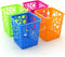 Desktop Office Storage Organizer, Hollow Pen Pencil Holder Basket, Set of 4