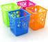 Desktop Office Storage Organizer, Hollow Pen Pencil Holder Basket, Set of 4