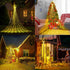 344 11.8ft 9 8 Christmas Decorations Star String Lights - LED Strands Waterfall Tree Lights with Topper Star, Lighting