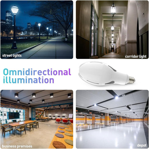 ORALUCE Super Bright LED Light Bulb 40W, ED90 E26 500W Equivalent, 4000K Neutral White 4800LM, 1 Pack