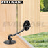 5 Inch 4 Pack Privacy Hook and Eye Latch, Black Iron Barn Door Lock Cabin Hooks, Eye Hook Latch for Gate Shutters
