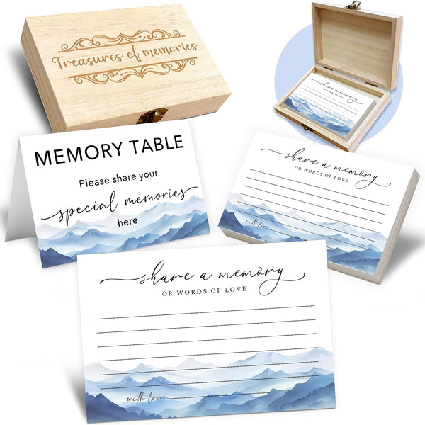 Share A Memory Card for Celebration Of Life - 50 Pcs Memorial