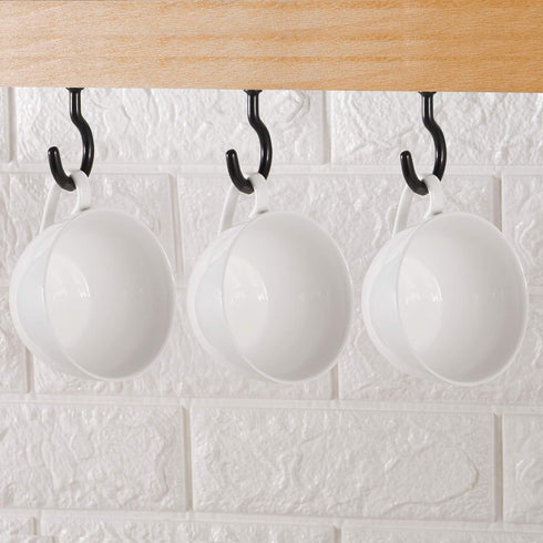 2 Inch Ceiling Hooks, Vinyl Coated Screw-in Cup Hook for Hanging Plants, Lights, Mugs - Heavy Duty Indoor Outdoor Use