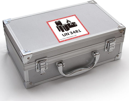 Hybsk Lithium Ion Battery Transport Caution Warning Labels, 50 Adhesive Stickers (4.7" x 4.3", UN3481)