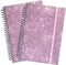 Glittery Pink Spiral Notebook, 2Pack Hardcover Journals for Note Taking, 180 Pages, 8.2” x 6”, Thick Paper