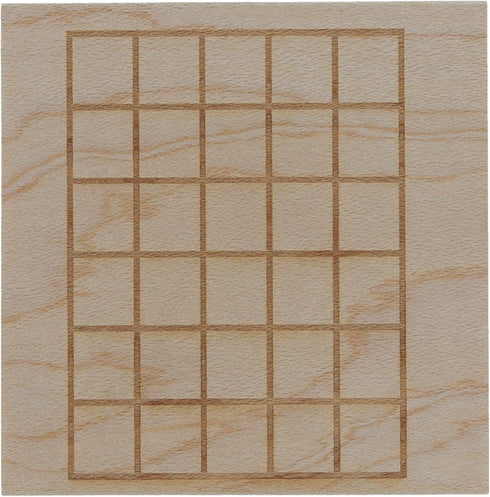 ExcelMark Wooden Rubber Stamp - Guitar Chord Chart, 5 Frets