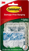 Command Outdoor Light Clips, 16 clips, 20 strips, Water-Resistant Adhesive (17017CLR-AWES), Clear