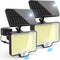 AUDERWIN 294 LED Split Solar Motion Sensor Outdoor Lights, 2600Lm Solar Flood