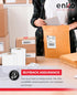 enKo 2 Stacks/2000 Labels 4"x6" Fanfold Direct Thermal Labels for Rollo Zebra Printer - Shipping Mailing Postage