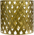 Osasy Gold Hollow drum lampshades, unique moroccan pattern small round metal lamp shade,patterned