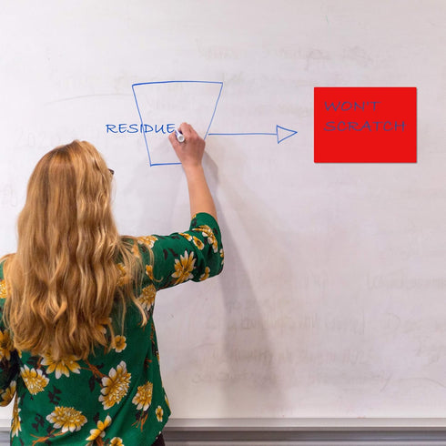 LLPT Dry Erase Magnetic Sheets 6 Packs, 5.9” x 8.3”, Reusable Washable No Adhesive, White Sticker Notes for DIY