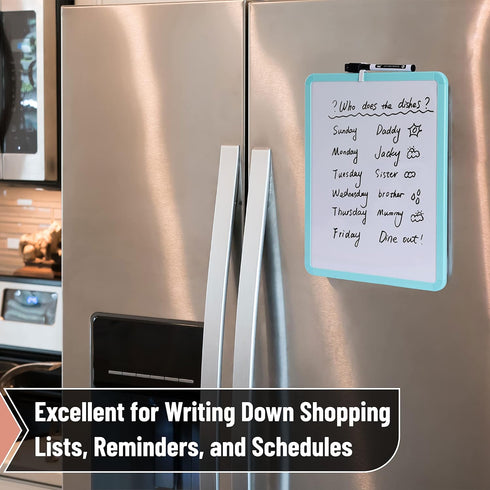 Mr. Pen Dry Erase Board, 14” x 11” Small White Board with Black Marker, Mint Green Frame for Home or Office