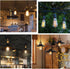 ST64 Dimmable Vintage LED Bulbs, 8W 80 Watt Equivalent, 2300K Warm White, E26 Base, Retro Amber Glass, 4 Pack