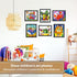 PUJIANG 8.5"x 11"Magnetic Display(Black,10Pack) Sign Holder, Double Sided Window Self-adhesive Frame, Transparent PVC