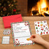 sunepany 8 Set 5x7 Letter from Santa Letter Writing Kit In Christmas Stationery with Red Envelopes, Secret Santa Cards