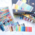 Book Annotation Kit with 8000 Pcs Transparent Sticky Tabs, 36 Aesthetic Highlighters, Canvas Bag for Office Supplies