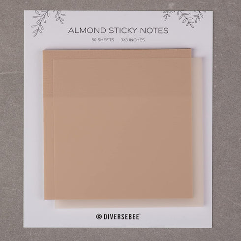 DiverseBee 50 Sheets Pastel Transparent Sticky Notes, 3x3” Clear Sticky Tabs for Planner Accessories