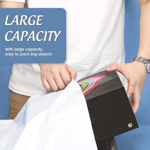 Lina Plastics 10" x 13" Poly Mailers, Self Adhesive Waterproof Shipping Bags (25 Pack)