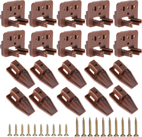 Seweder 10PCS Drawer Slide Track Guide Glide for Center Mount Drawer for Dressers