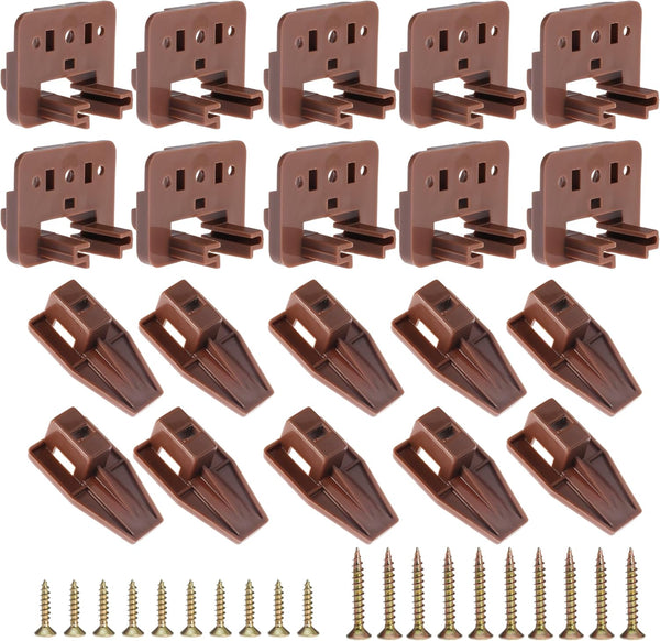 Seweder 10PCS Drawer Slide Track Guide Glide for Center Mount Drawer for Dressers