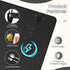 Firelison 2 1 12" 10"Black Wireless Charging Mouse Pad in Leather Multifunctional Office Desk Pad with Non-Slip Rubber