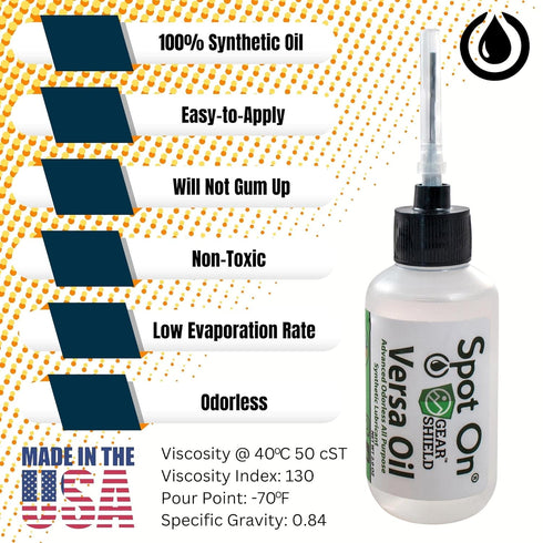 All Purpose Full Synthetic Oil - Advanced Synthetic Lubricant for Clocks, Knives, and Tools, Made in The USA (4 Ounces)