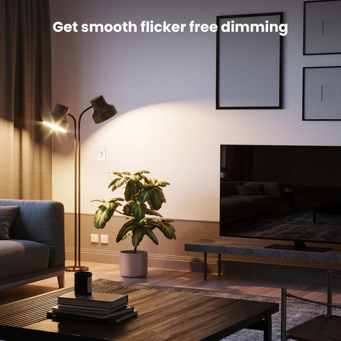 A19 Bulb, 100W Non-Dimmable, (2700K-5000K), 1500 Bulbs, 17,000-Hour OM100/5CCT/15KLED/6, 6 Pack Feit Electric LED Light