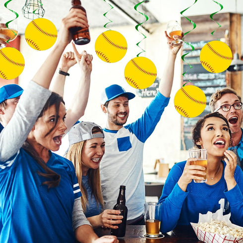 Sports Party Cutout 80 Pcs 5.91 Inch Paper Ball Cut Outs with Glue Point Dots for Sports Theme Classroom