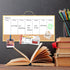 Magnetic Weekly Dry Erase White Board and Cork Board, Mini Whiteboard with Holder for Home Office Wall Decor