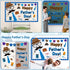 Father's Day Bulletin Board Decoration Set, Happy Father's Day Cutouts, Father Child Bulletin Boards for Classroom Decor
