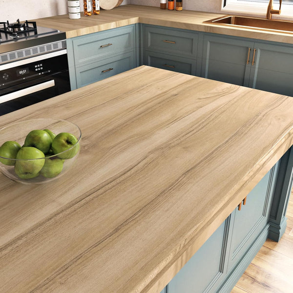 Light Brown Wood Wallpaper Peel and Stick 15.8''x78.7'' Oak Contact Paper for Countertops, Cabinets, Desk