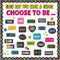 Motivational Bulletin Board Set, Colorful Inspirational Posters for Classroom, Choose to Be Positive Cutouts