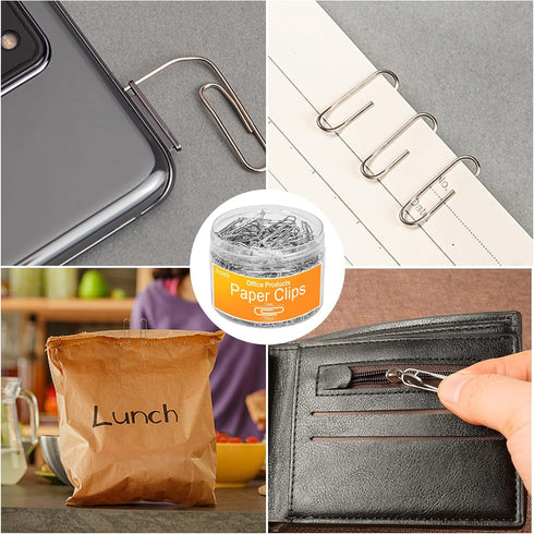 Medium Paper Clips, 700 Pcs for Office Supplies, Ideal for Home, School, and Teacher Paperwork