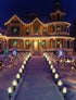38Ft 25 C9 Christmas Pathway Lights Outdoor, Outdoor Xmas Decorations String Lights with Warm White Christmas Pathway