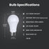 A21 Bulb, 200W Non-Dimmable, 3050 E26 5000k Bulb, 22 OM200/850/LED Feit Electric LED Light Equivalent, Lumens, Standard