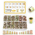 Kadrick Rivet Nut Kit, 810pcs SAE & Metric Rivet Nut Assortment Kit Galvanized