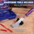 10-Piece Set (1/4", 1/2", 3/4", 1", 1-1/4", 1-1/2") WORKPRO Wood Chisel for Woodworking, Cr-V Bevel Edge Chisels