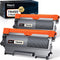 TN450 (2 Black) High Yield Compatible Toner Cartridge Replacement for Brother TN420 TN-450, 2 Pack