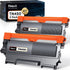 TN450 (2 Black) High Yield Compatible Toner Cartridge Replacement for Brother TN420 TN-450, 2 Pack