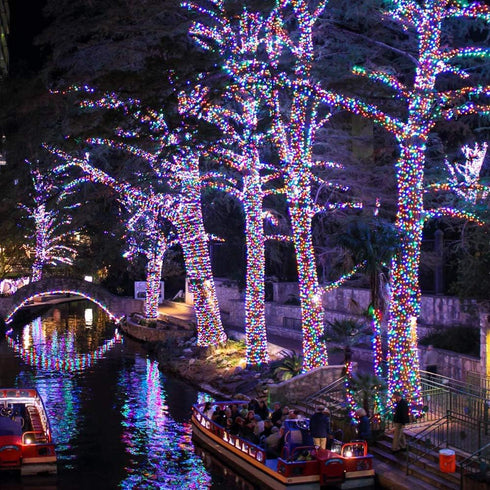 33FT 100 8 Christmas String Lights, LEDs Chritsmas Tree Lights Indoor String Lights Modes with End-to-End Plug Fairy
