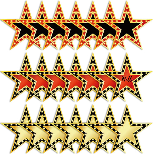 gisgfim 90PCS Movie Star Cardboard Cutouts, 6 Inch Red Carpet Awards Night Decorations for Classroom Wall Decor