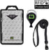 Secure Badgeholder Duolite and Lanyard Combo with IDSH Badge Reel (Black/Black with Reel)