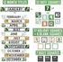 Hadley Designs Farmhouse Classroom Calendar Set, Bulletin Board Sets for Teachers, School Calendar Decor