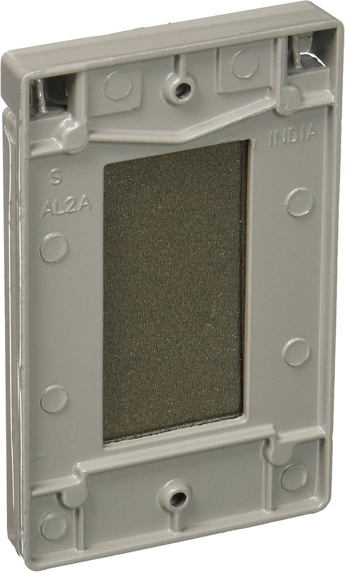 Legrand Pass & Seymour CA26GV Weatherproof Outdoor Cover, 1 Gang, Vertical Self-Closing Lid, Gray (1 Count)