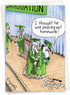 NobleWorks Funny Happy Graduation Card, Cartoon Humor for Grad, Dog Graduation, Notecard with Envelope