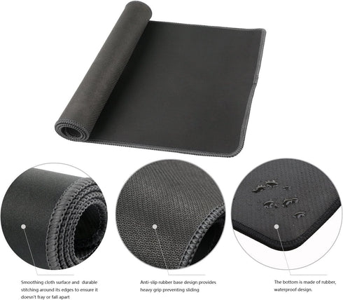 Large Mouse Pad Gaming & Professional Computer Mat, Extra Large 27.5IN (70 * 30), Black