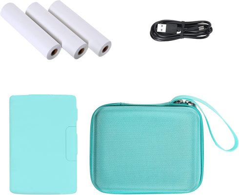 khanka Hard Travel Case for Phomemo M04S Portable Thermal Printer, Bluetooth Label Printer, Case Only (Teal)