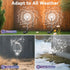 2 Pack 120 Garden Outdoor Lights, LED Solar Garden Lights Fairy Lights Outdoor Waterproof Decorative Solar Firework